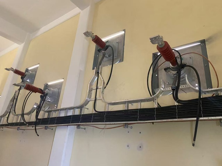 Mexico CFE V station dry-type high voltage wall bushing (with current transformer) site photos